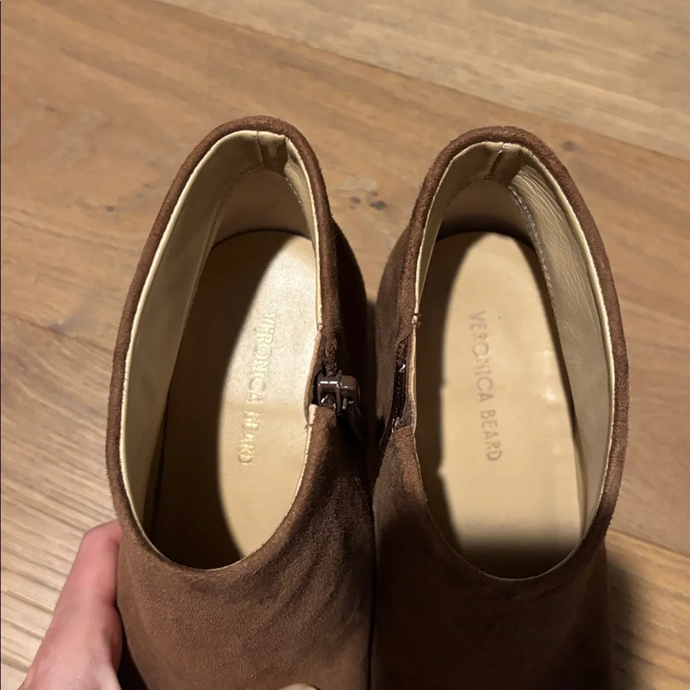 Veronica Beard Leone suede booties 6 - Picture 6 of 7